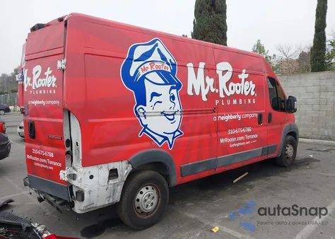 2018 Ram Promaster 2500 High Roof 159 Wb from USA, damaged, VIN 3C6TRVDG1JE121188